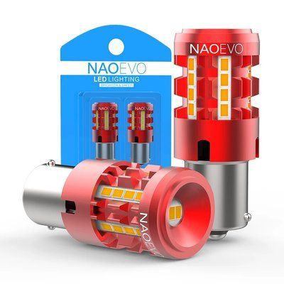 АВТОЛАМПЫ СВЕТОДИОДНЫЕ LED BSMART CN360 1156 PY21W BAU15S 12В 21ВТ CANBUS ЖЕЛТЫЙ(2ШТ) P21W Nao/Y фото