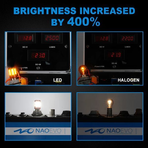 АВТОЛАМПИ СВІТЛОДІОДНІ LED BSMART CN360 1156 PY21W BAU15S 12В 21ВТ CANBUS ЖОВТИЙ (2ШТ) P21W Nao/Y фото