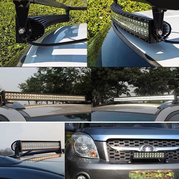 Панорамная LED БАЛКА, на кенгурятник, на крышу (56СМ) 120ВТ (СВЕТОДИОДЫ 3W X40ШТ) боковой крепеж 120W Pro Дуга  фото