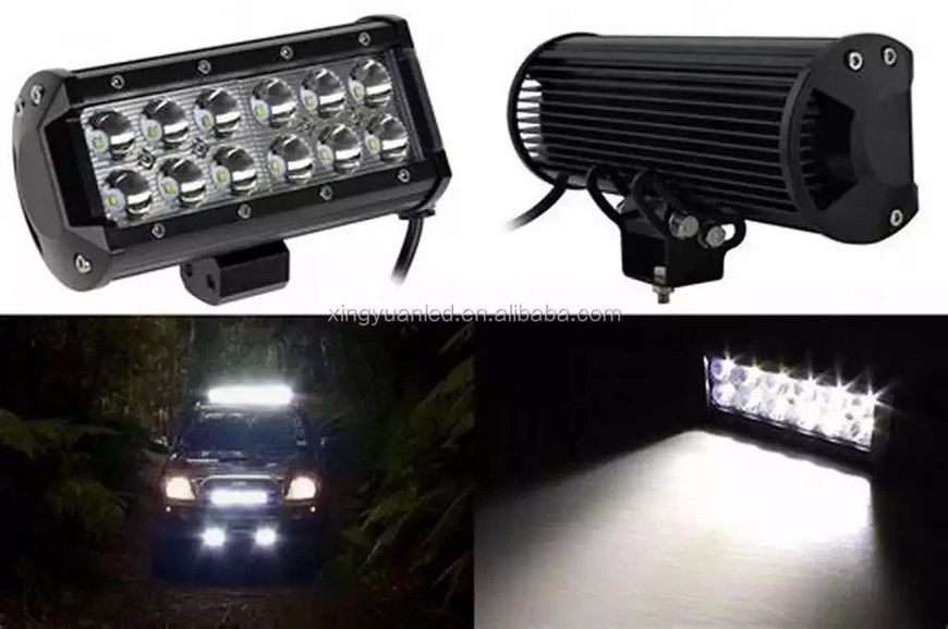 Світлодіодні Led фари 12-24V 36W 6000K Spot LED (лід) прямокутні фари на авто, трактор, мото 36W Spot фото