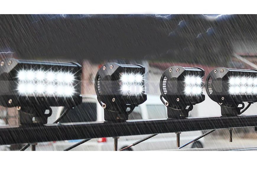 Світлодіодні Led фари 12-24V 36W 6000K Spot LED (лід) прямокутні фари на авто, трактор, мото 36W Spot фото