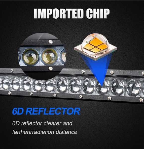 Светодиодная LED Фара Балка Панорамная 150W 8D линза-85cm 150W 8D Pro Дуга 850mm фото