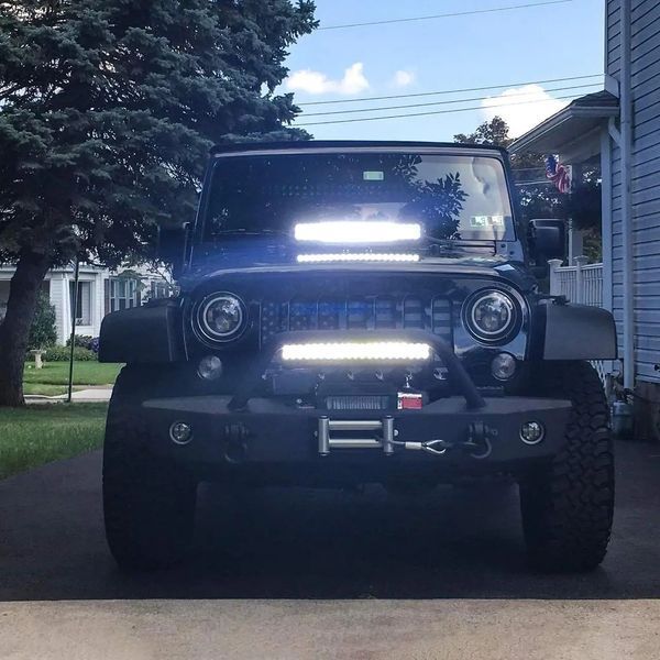 Світлодіодна LED балка люстра на дах авто 120W Combo ближній+дальний Led Bar Pro-120/S+F фото