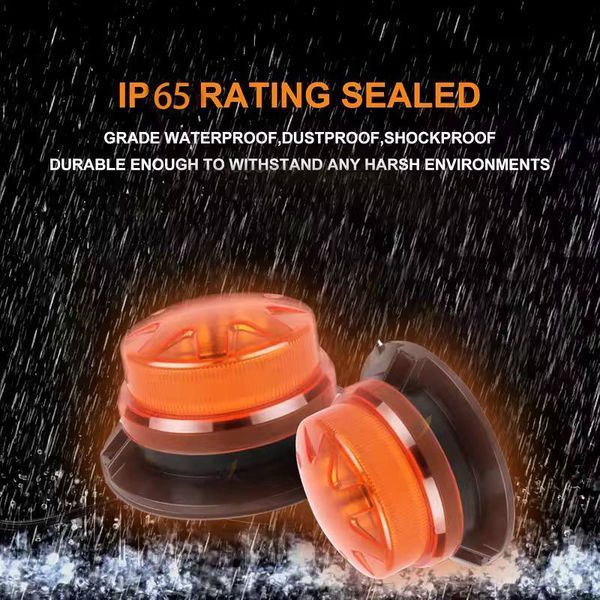 LED Мигалка на дах на магніті від прикурювача Проблисковий маячок Стробоскопи / 24Led Жовтий Ст-К Pro фото