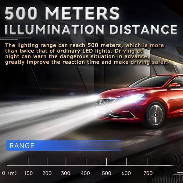 Світлодіодні LED лампи H4 12v 100w 10 000Lm TYPE M8 PRO M8 -Н4 фото