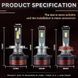 Світлодіодні LED лампи H4 12v 100w 10 000Lm TYPE M8 PRO M8 -Н4 фото 2