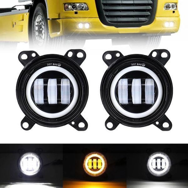 ПРОТИВОТУМАННЫЕ LED ФАРЫ DAF XF105, CF65, CF75, CF85, LF45, LF55 БЕЛЫЕ (45ВТ) + ХОДОВЫЕ ОГНИ Ptf Daf Drl фото