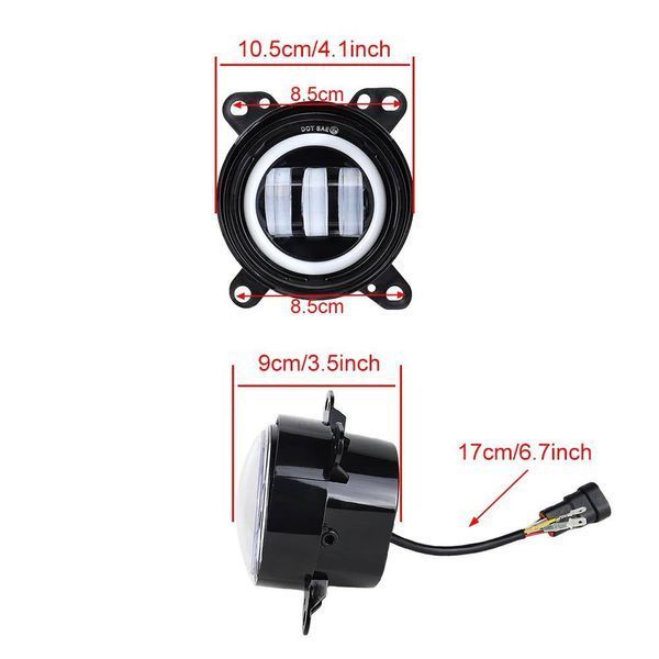 ПРОТИВОТУМАННЫЕ LED ФАРЫ DAF XF105, CF65, CF75, CF85, LF45, LF55 БЕЛЫЕ (45ВТ) + ХОДОВЫЕ ОГНИ Ptf Daf Drl фото