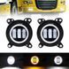 ПРОТИВОТУМАННЫЕ LED ФАРЫ DAF XF105, CF65, CF75, CF85, LF45, LF55 БЕЛЫЕ (45ВТ) + ХОДОВЫЕ ОГНИ Ptf Daf Drl фото 2