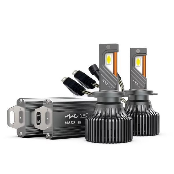 Автомобільні LED лампи H7 NAOEVO 13 000 lm, Світлодіодні лампи H7-120W, Авто лампа H7 9-16V Max 3-H7 фото