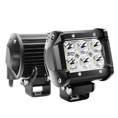Cветодиодные Led фары 12-24V 18W 6000K Spot LED (лэд) квадратные фары на авто, трактор, мото BL 18W S фото
