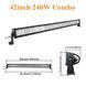 Світлодіодна LED балка люстра на дах авто 240W Combo ближній+дальний 18 000Lm Led Bar-240W S+F Pro фото 2