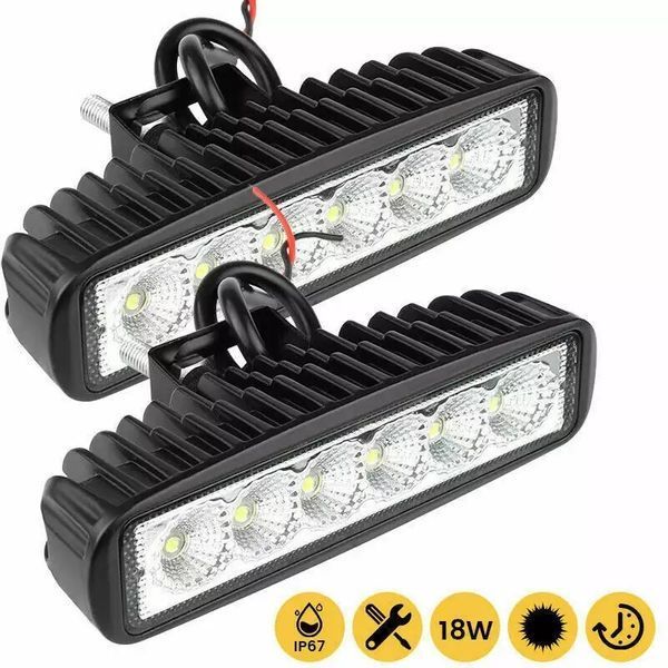 Світлодіодна фара AllLight 18W 6chip EPISTAR 9-30V 6000K (2шт) AL1 18W Spot фото