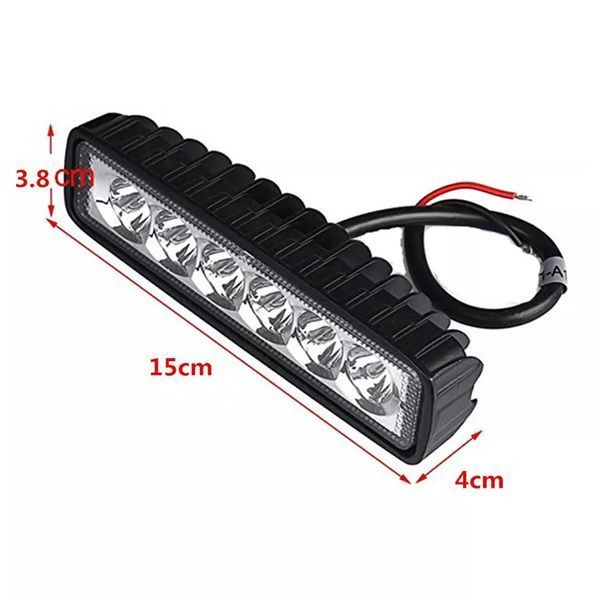 Світлодіодна фара AllLight 18W 6chip EPISTAR 9-30V 6000K (2шт) AL1 18W Spot фото