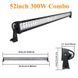 Світлодіодна Фара Балка AllLight A-300W CREE 12-24v Combo 24 000Lm Led Bar-300WS+F Pro фото 2