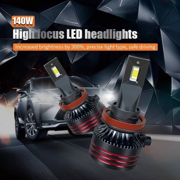 Автомобільні LED лампи H/811-10 000 lm, Світлодіодні лампи H8/11-100W, Авто лампа H8/11 5500K 10000LM M8Pro-Н11 фото