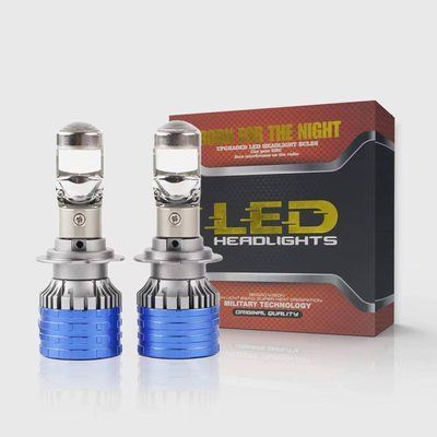 LED лампы автомобильные H7 110W (Линзованные D16.5 мм С Обманкой Canbus) 16000Lm 12-24В L8-H7 фото